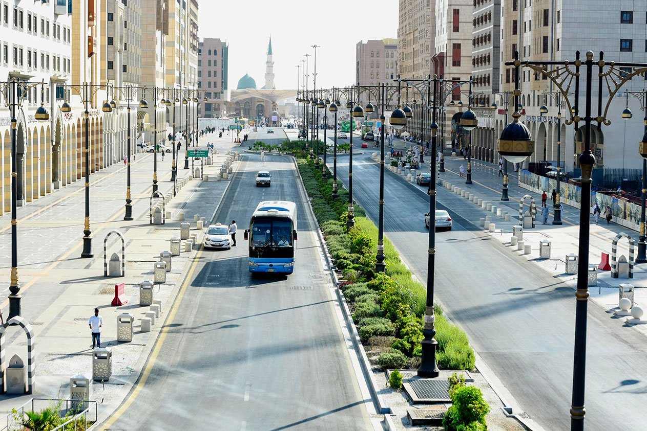 إنهاء أولى مراحل تطوير وتأهيل طريق السلام بالمدينة المنورة