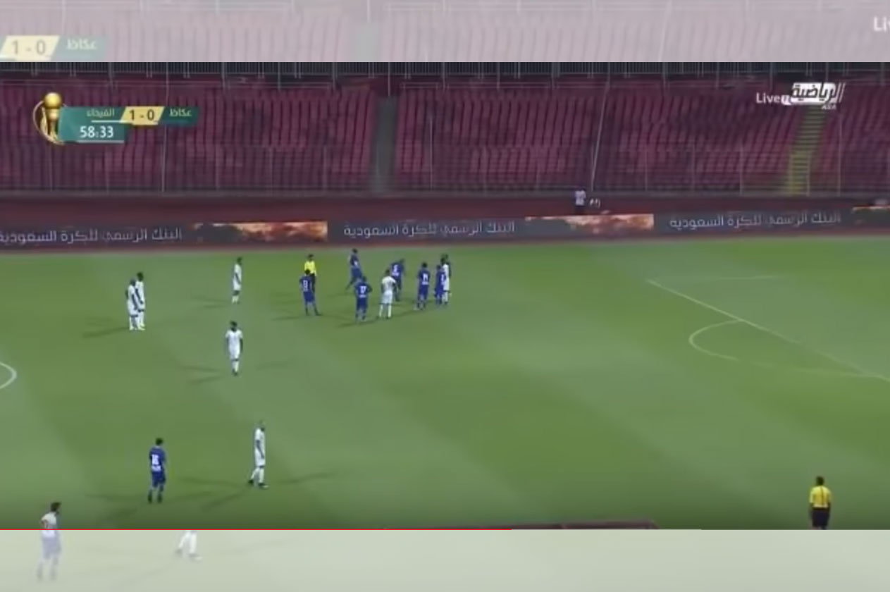 بالفيديو.. ثعبان يقتحم مباراة عكاظ وفيحاء ويثير الذعر بين اللاعبين