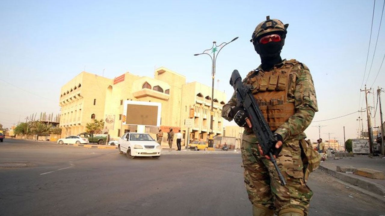 سقوط صاروخ في نهر دجلة بالقرب من السفارة الأمريكية في بغداد