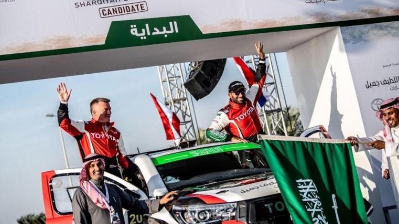 الراجحي يتصدر الجولة الثانية من رالي الشرقية
