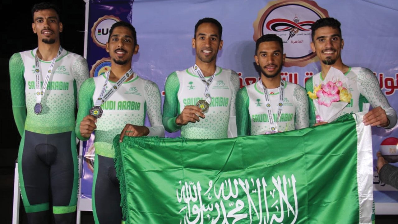 المنتخب السعودي للدراجات يحقق الميدالية الفضية في البطولة العربية