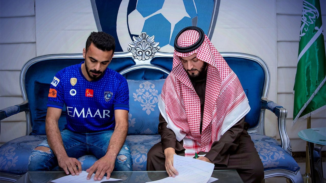 رسميًا.. مدالله العليان هلالي حتى 2023