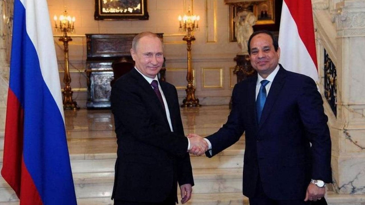 الرئيسان المصري والروسي يبحثان تعزيز التعاون بين البلدين 