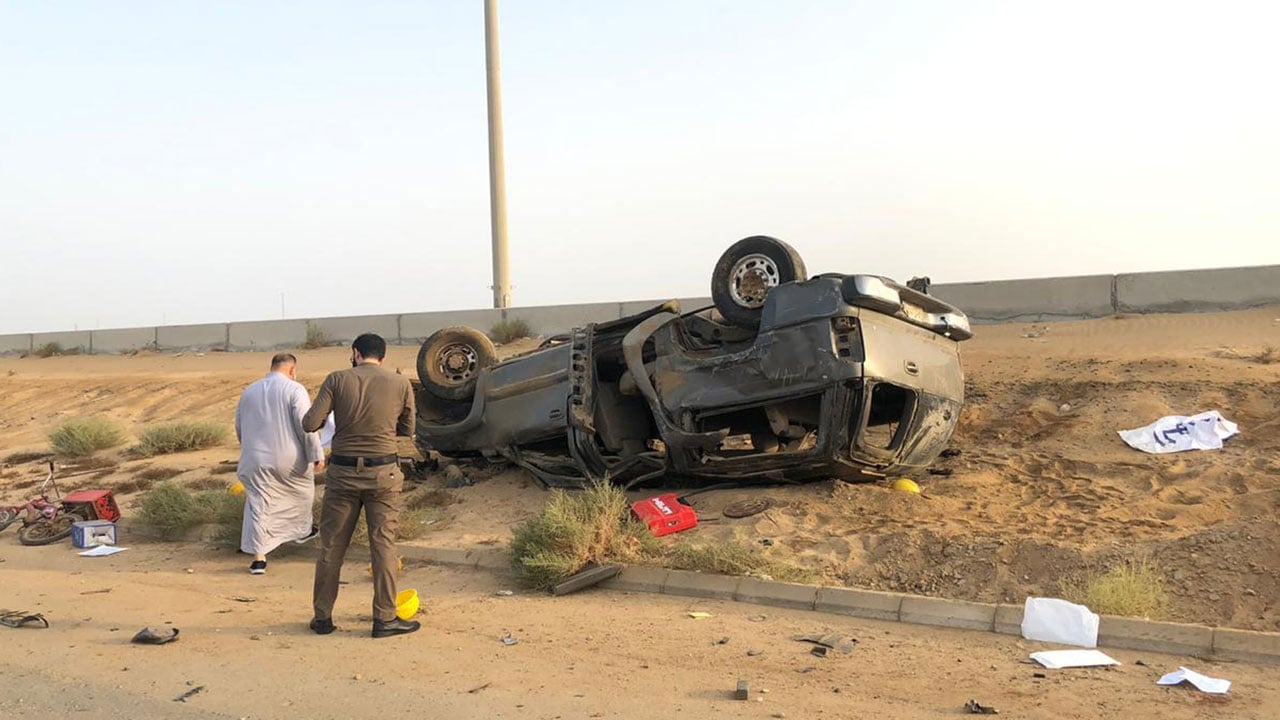 وفاة وإصابة ١٢ شخصًا بحادث مروع في جدة