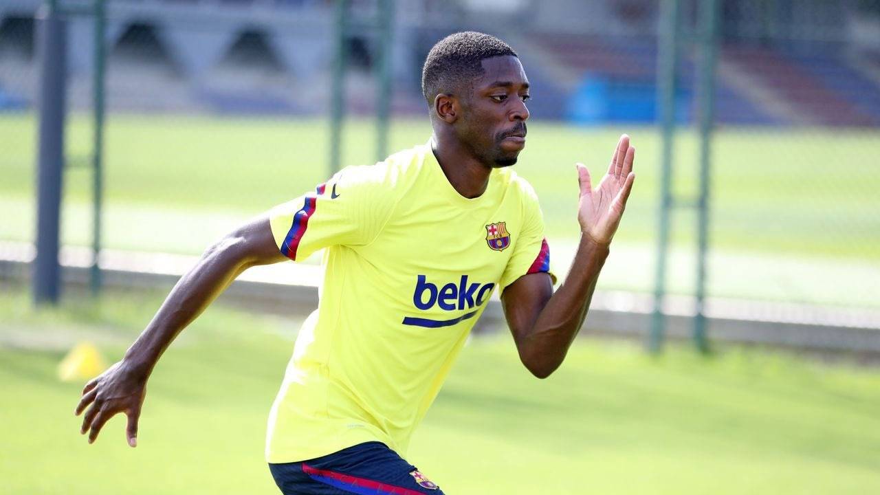 برشلونة يتحرك لقطع طريق ديمبلي أمام مانشستر يونايتد