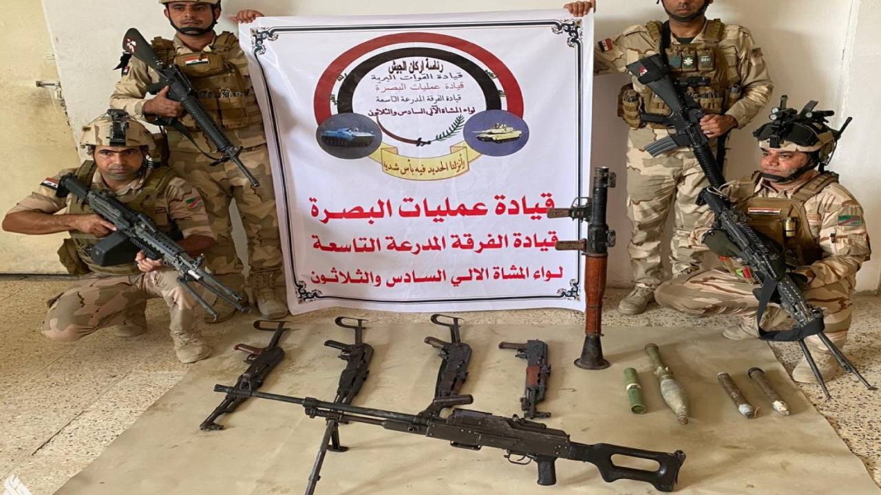 ضبط مطلوبين ومصادرة أسلحة في عمليات أمنية بالعراق