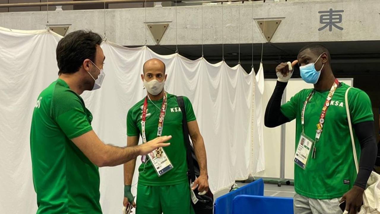 الفيصل يؤازر طارق حامدي قبل معترك الكاراتيه في طوكيو 2020